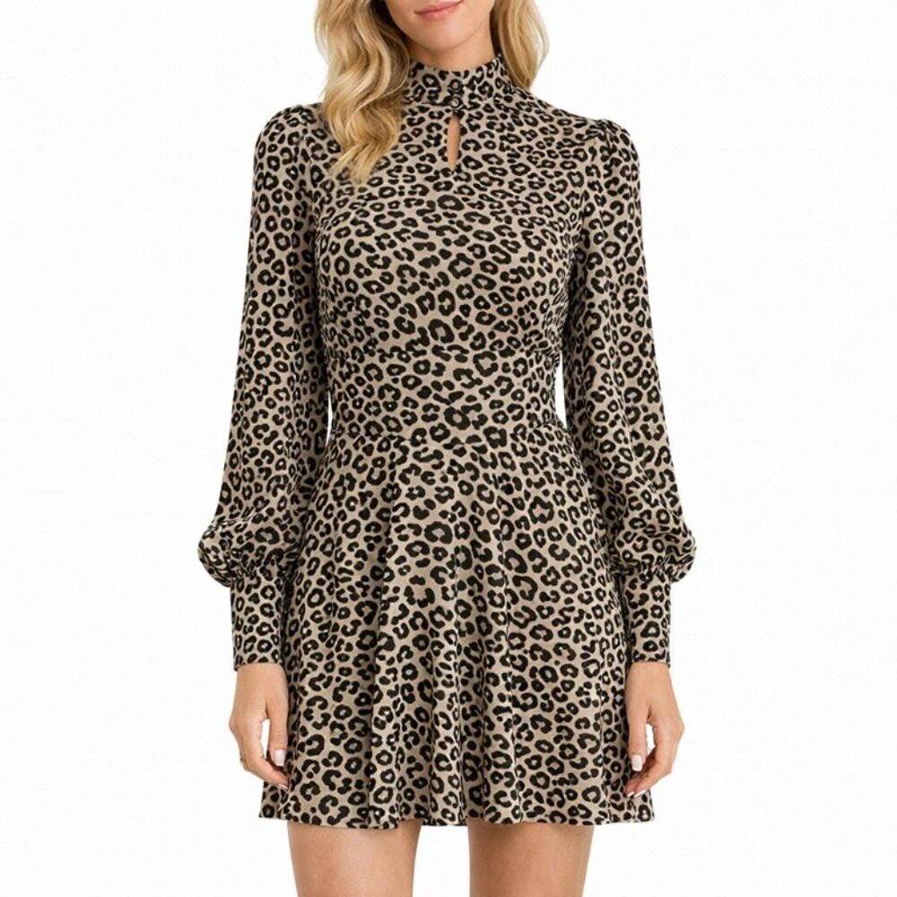 Area Stars Leopard Print Mini Dress size M